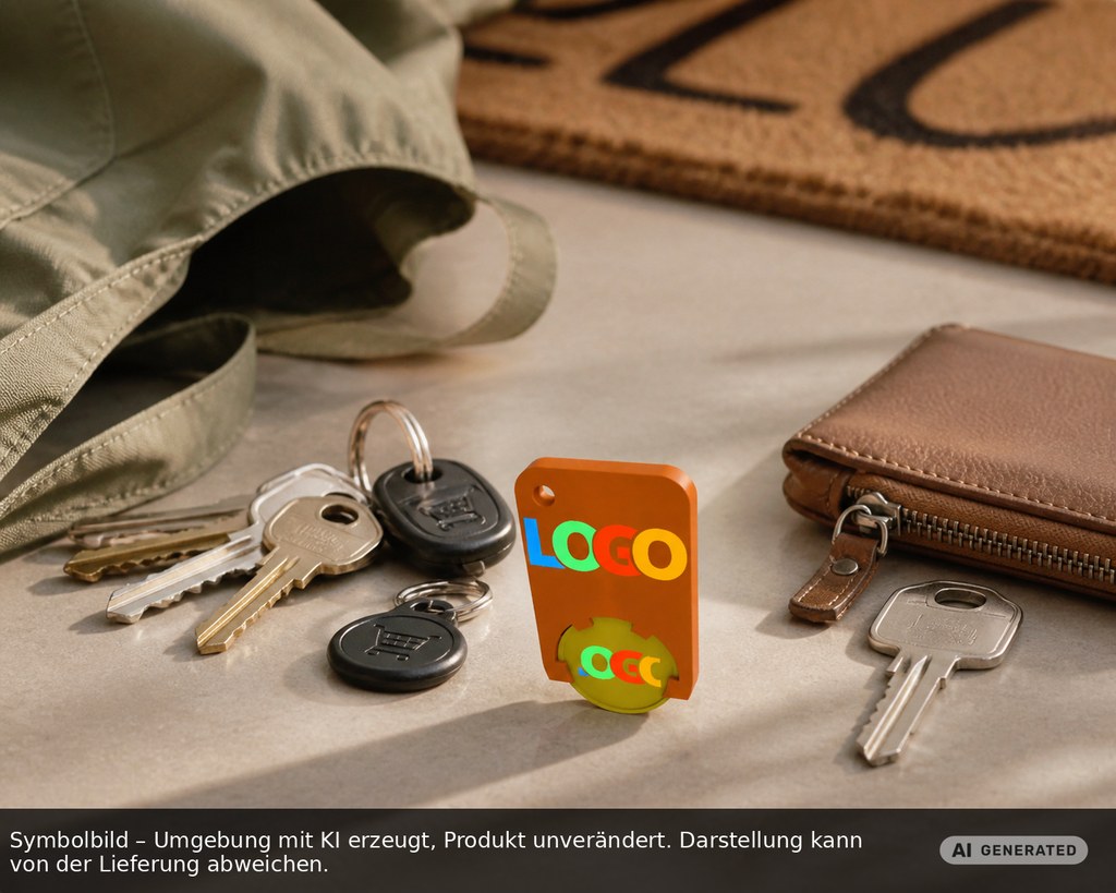 Chiphalter mit 1€-Chip "Beta" als Werbeartikel mit Logo bedrucken