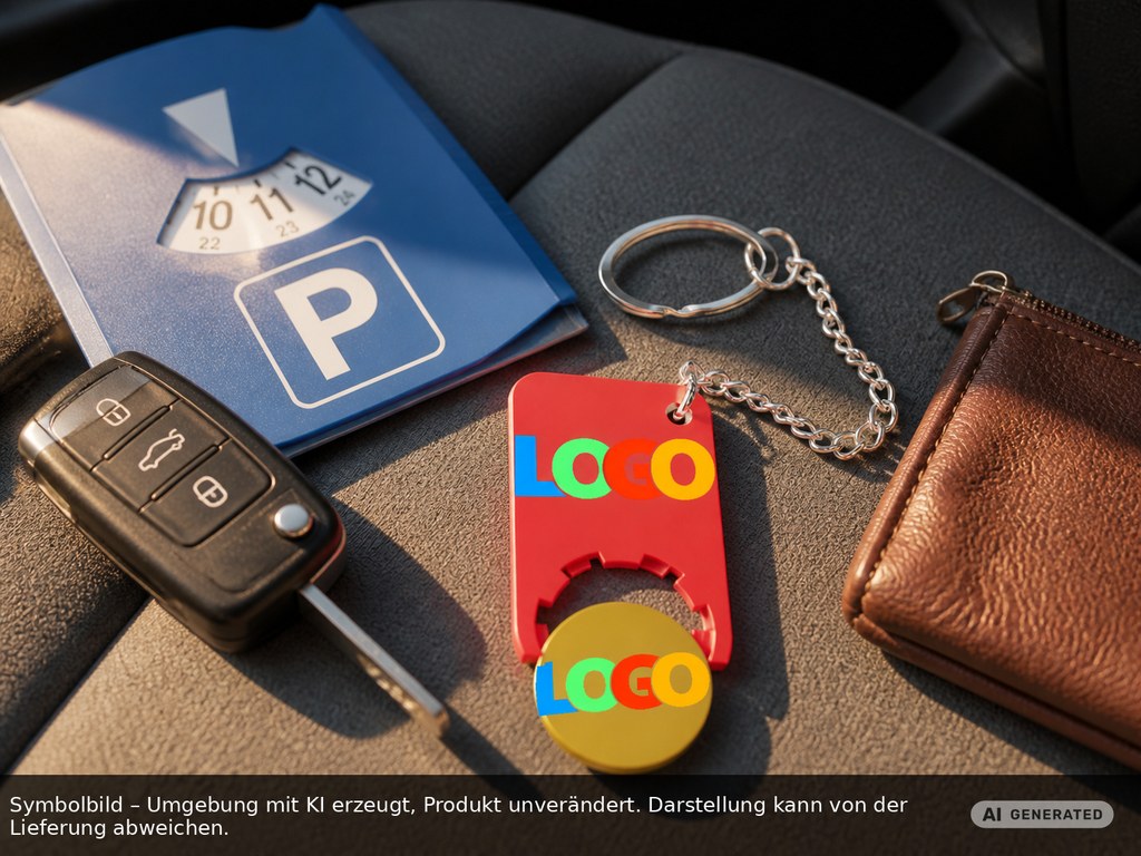 Chiphalter mit 1€-Chip "Beta" als Werbeartikel mit Logo bedrucken