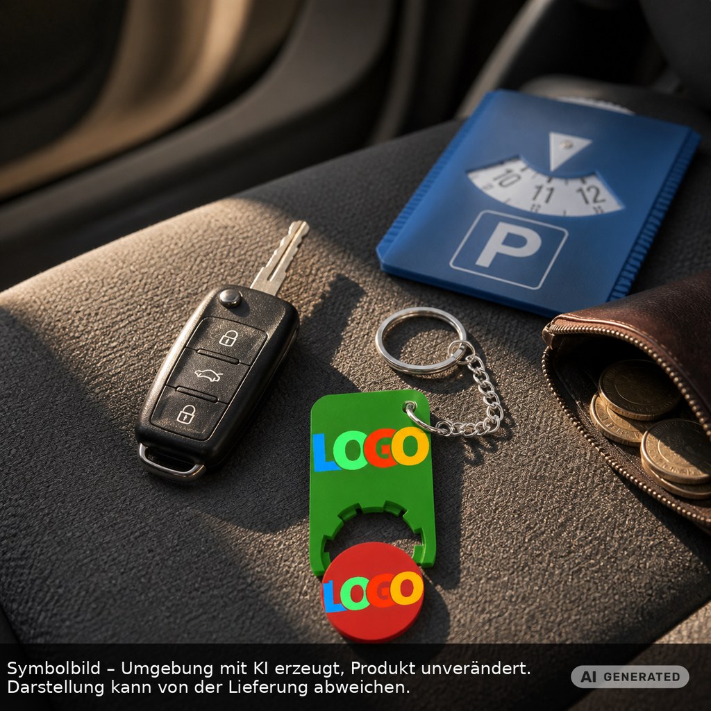 Chiphalter mit 1€-Chip "Beta" als Werbeartikel mit Logo bedrucken