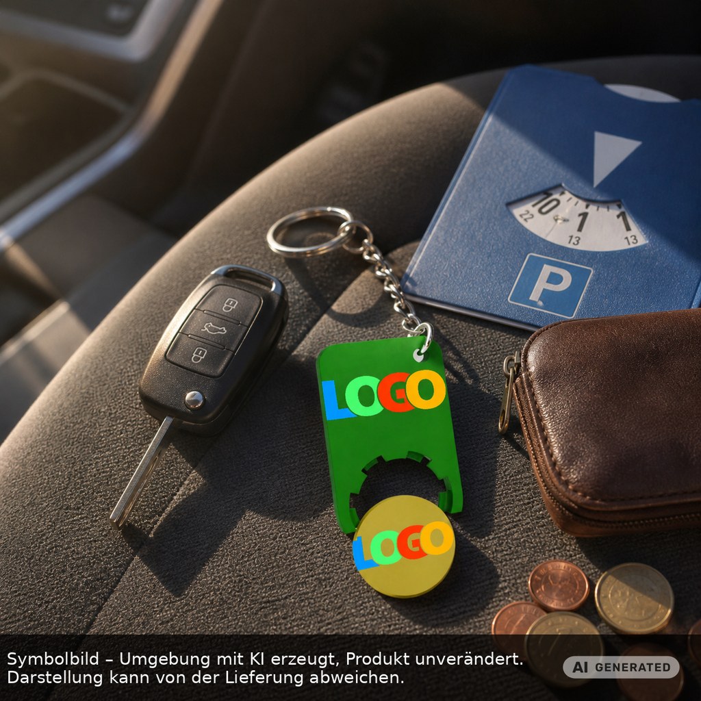 Chiphalter mit 1€-Chip "Beta" als Werbeartikel mit Logo bedrucken