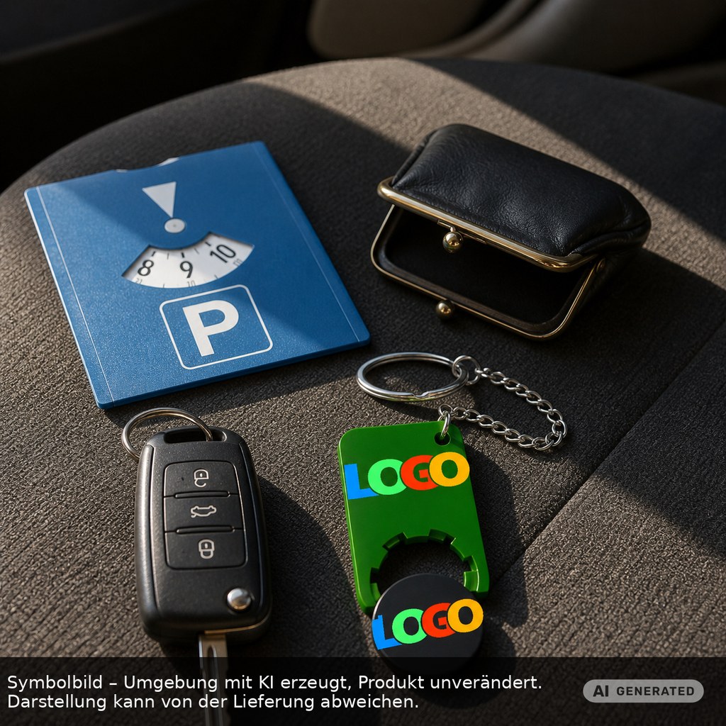 Chiphalter mit 1€-Chip "Beta" als Werbeartikel mit Logo bedrucken