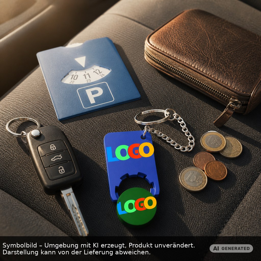 Chiphalter mit 1€-Chip "Beta" als Werbeartikel mit Logo bedrucken