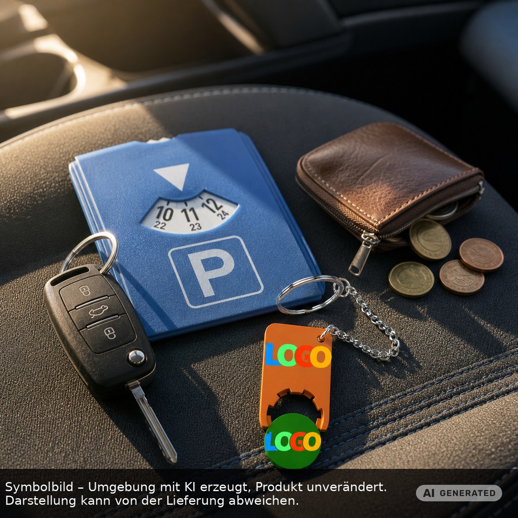 Chiphalter mit 1€-Chip "Beta" als Werbeartikel mit Logo bedrucken