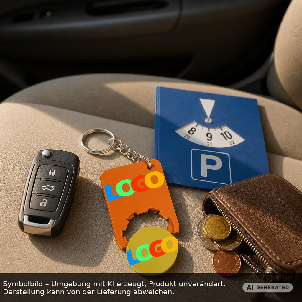Chiphalter mit 1€-Chip "Beta" als Werbeartikel mit Logo bedrucken
