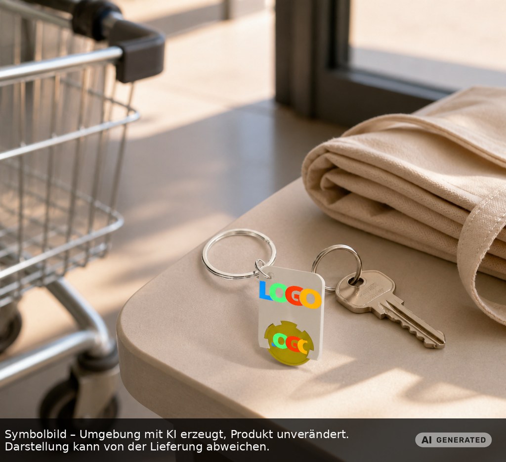 Chiphalter mit 1€-Chip "Beta" als Werbeartikel mit Logo bedrucken