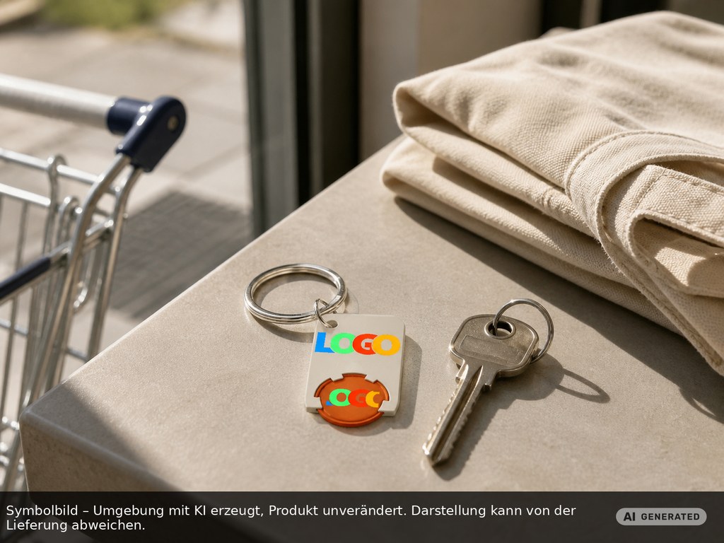 Chiphalter mit 1€-Chip "Beta" als Werbeartikel mit Logo bedrucken