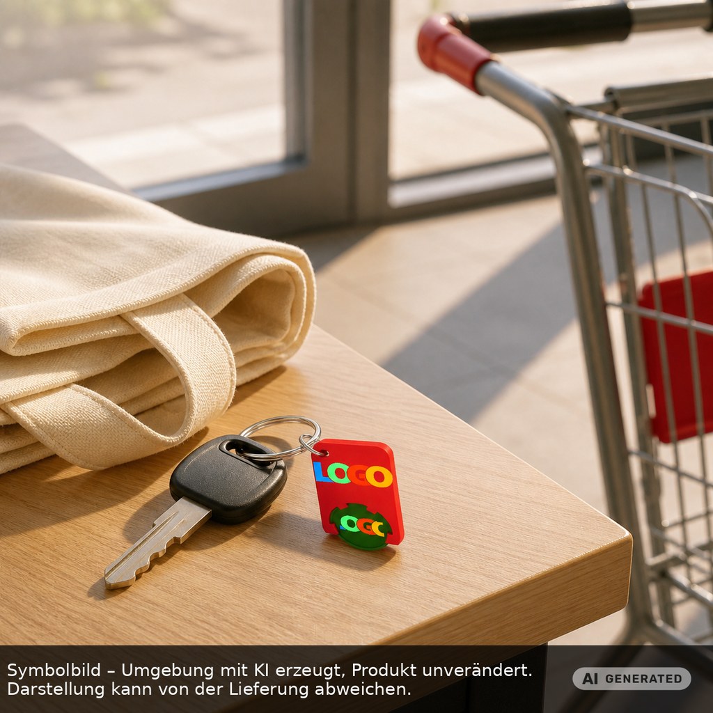 Chiphalter mit 1€-Chip "Beta" als Werbeartikel mit Logo bedrucken