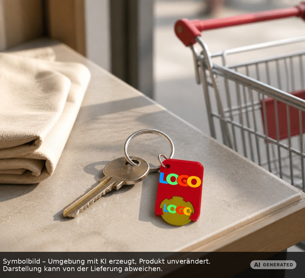 Chiphalter mit 1€-Chip "Beta" als Werbeartikel mit Logo bedrucken