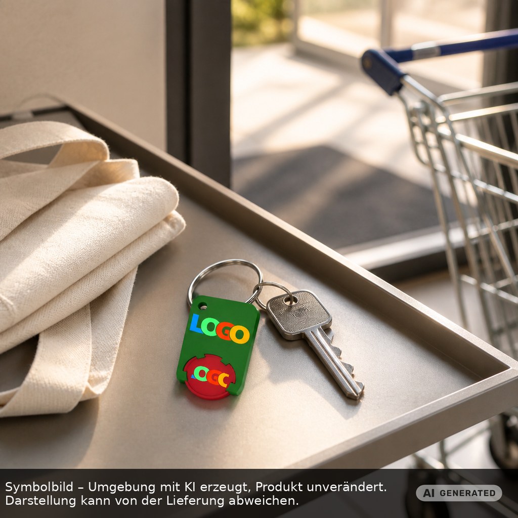 Chiphalter mit 1€-Chip "Beta" als Werbeartikel mit Logo bedrucken