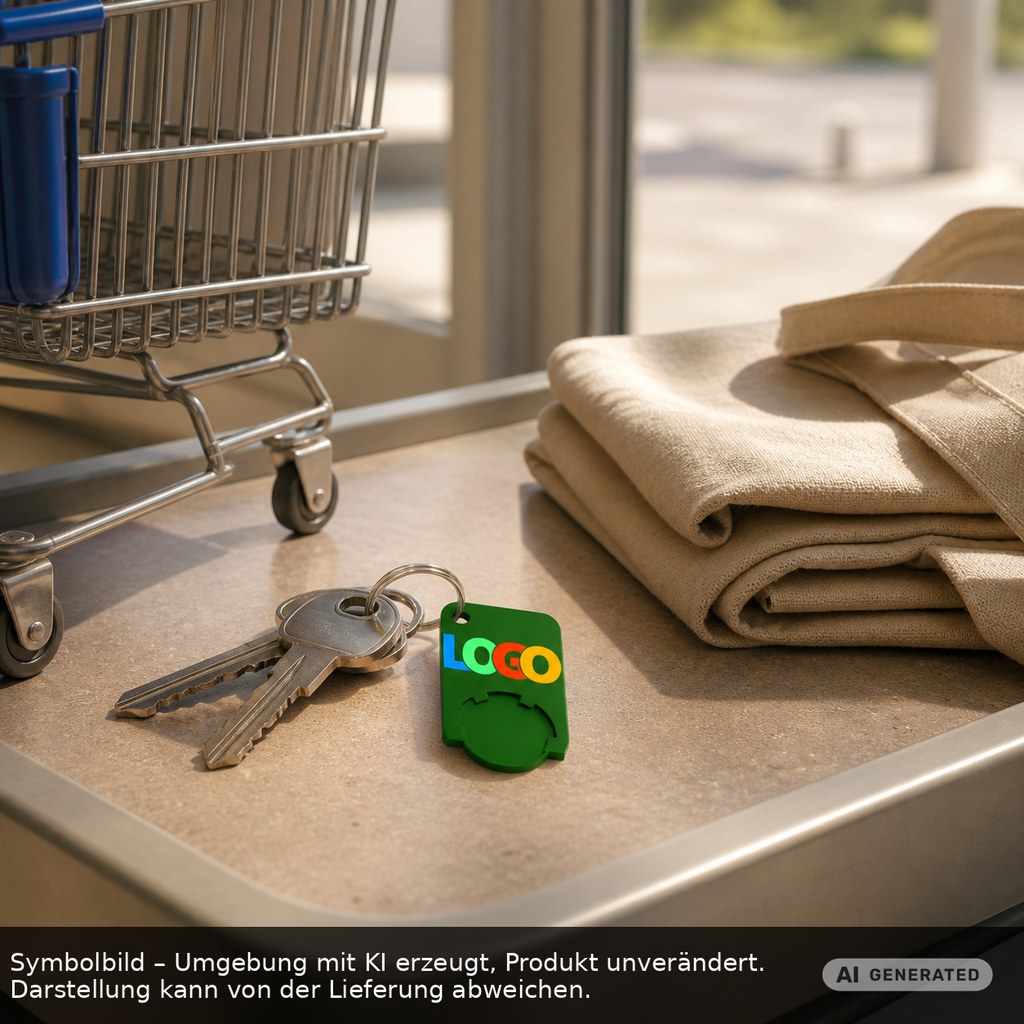 Chiphalter mit 1€-Chip "Beta" als Werbeartikel mit Logo bedrucken