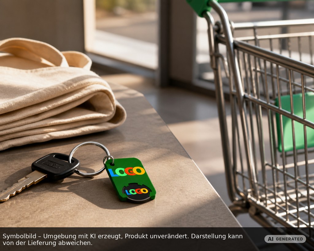 Chiphalter mit 1€-Chip "Beta" als Werbeartikel mit Logo bedrucken