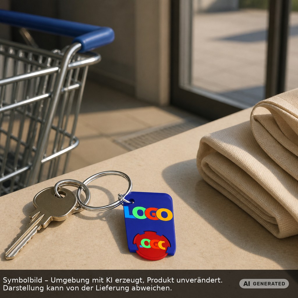 Chiphalter mit 1€-Chip "Beta" als Werbeartikel mit Logo bedrucken