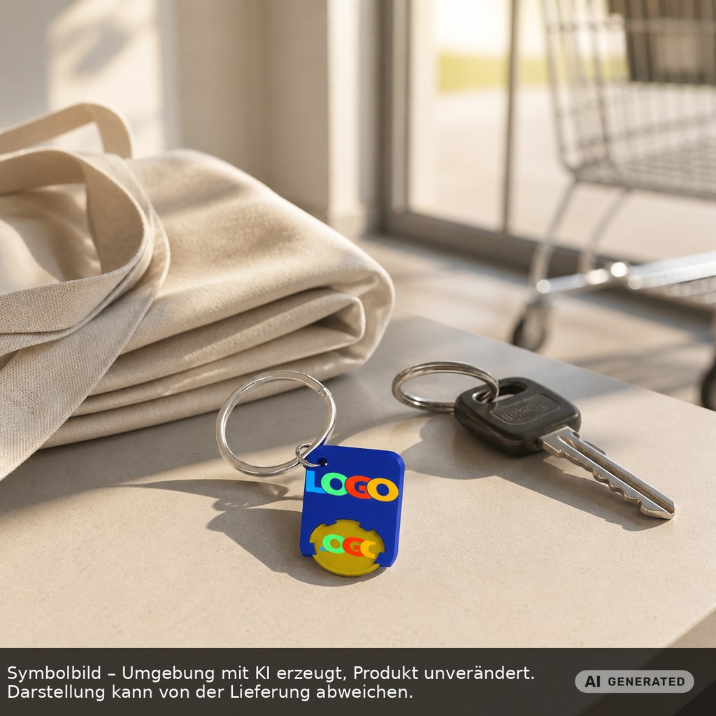 Chiphalter mit 1€-Chip "Beta" als Werbeartikel mit Logo bedrucken