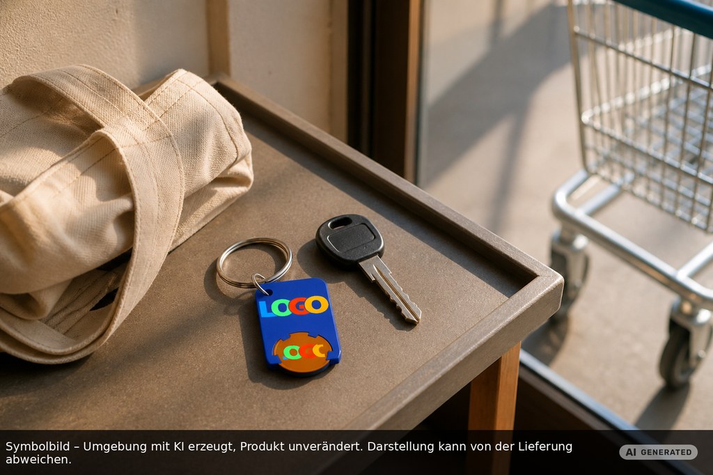 Chiphalter mit 1€-Chip "Beta" als Werbeartikel mit Logo bedrucken