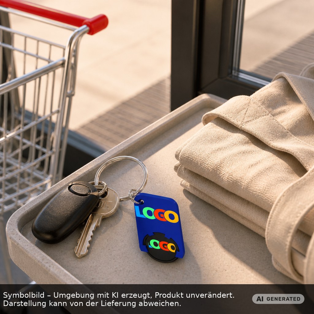Chiphalter mit 1€-Chip "Beta" als Werbeartikel mit Logo bedrucken