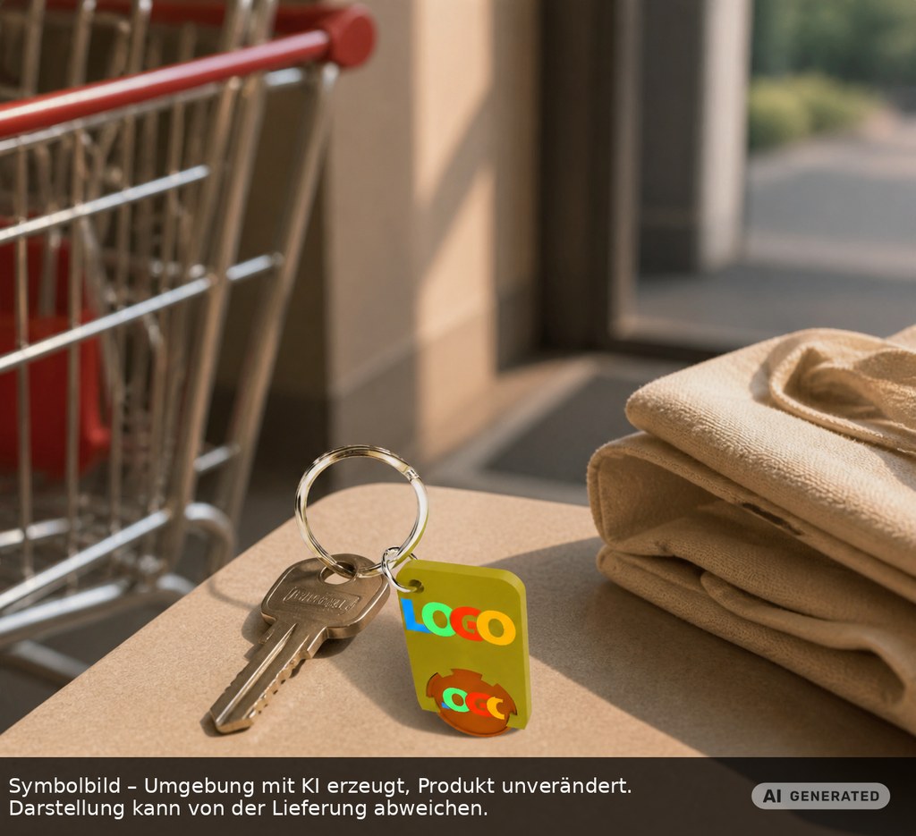 Chiphalter mit 1€-Chip "Beta" als Werbeartikel mit Logo bedrucken