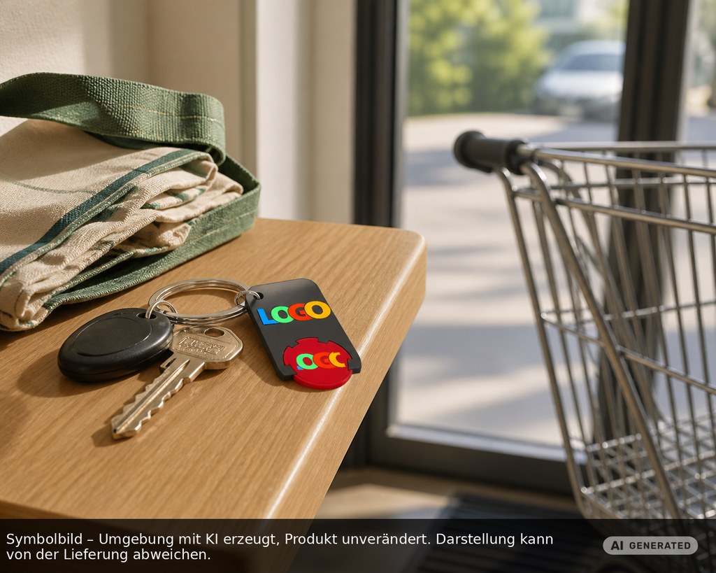 Chiphalter mit 1€-Chip "Beta" als Werbeartikel mit Logo bedrucken