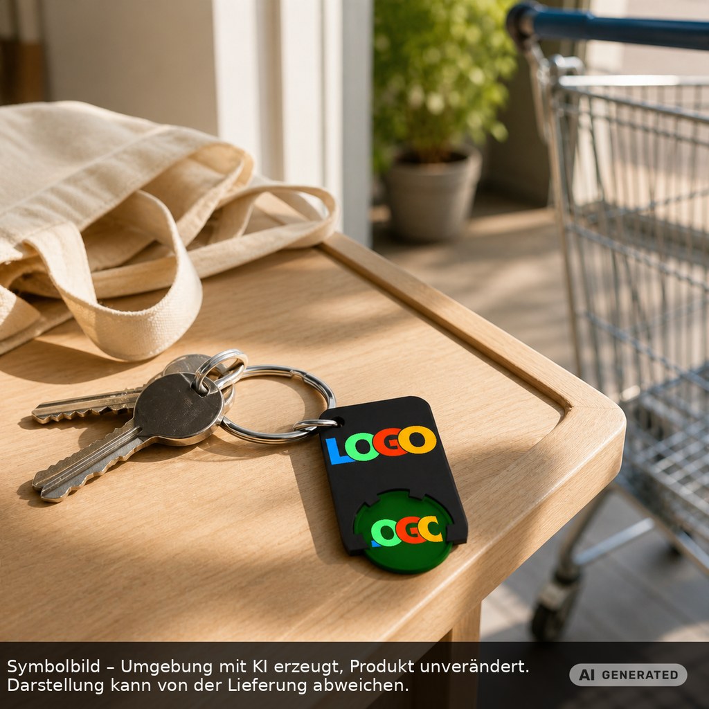 Chiphalter mit 1€-Chip "Beta" als Werbeartikel mit Logo bedrucken