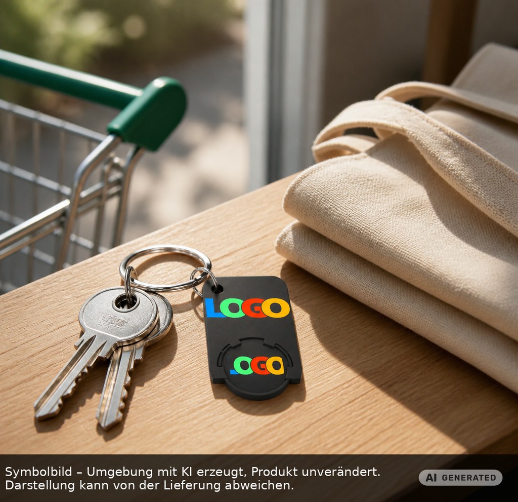 Chiphalter mit 1€-Chip "Beta" als Werbeartikel mit Logo bedrucken