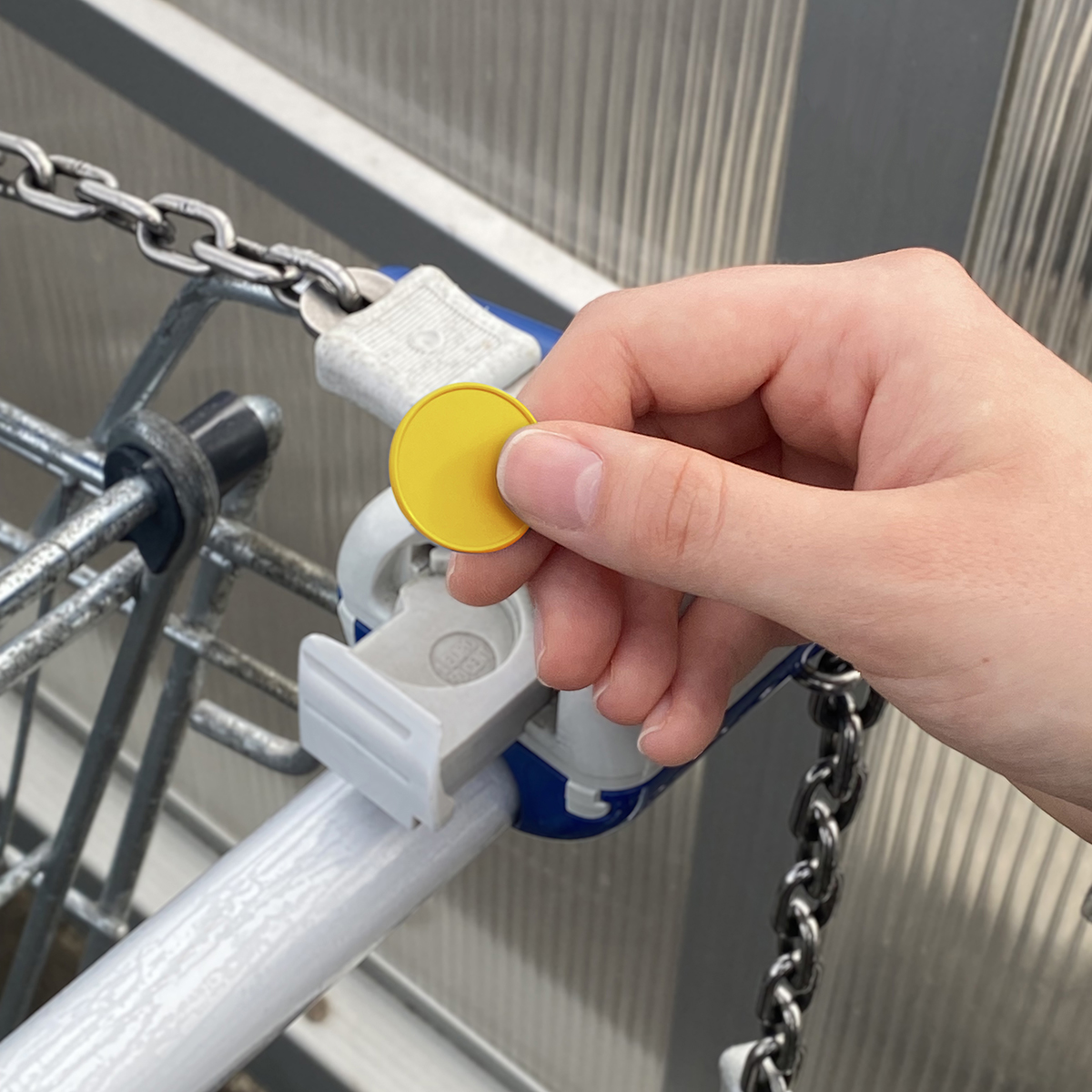Chiphalter mit  1€-Chip "Epsilon" als Werbeartikel mit Logo bedrucken