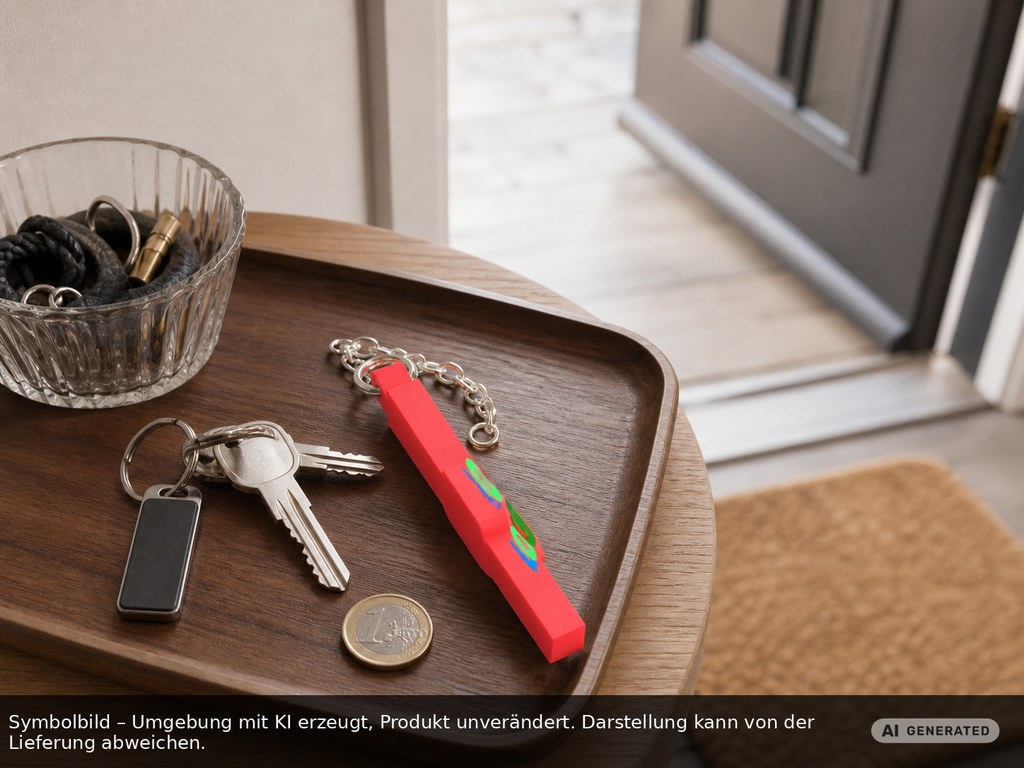 Chiphalter mit 1€-Chip "Haus" als Werbeartikel mit Logo bedrucken