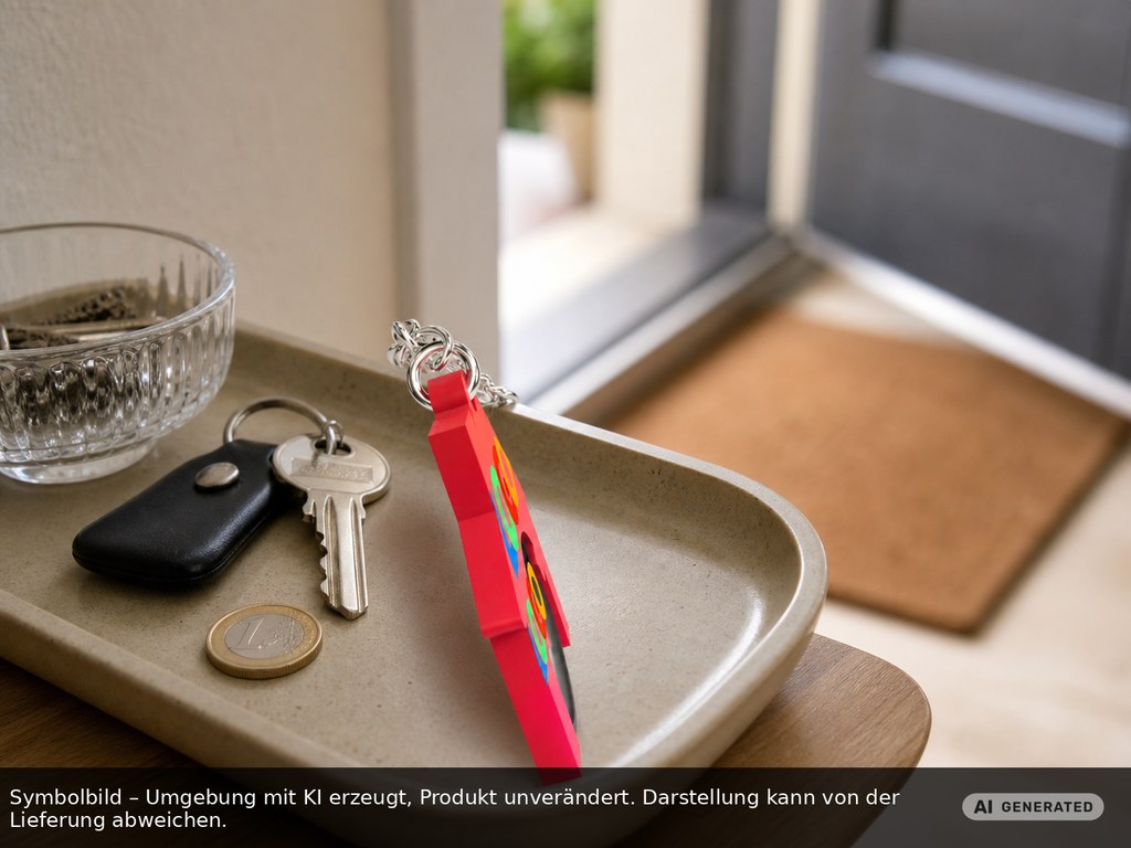 Chiphalter mit 1€-Chip "Haus" als Werbeartikel mit Logo bedrucken