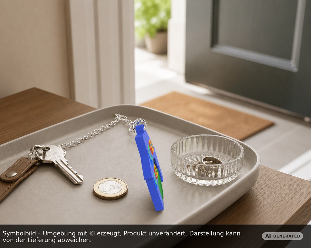 Chiphalter mit 1€-Chip "Haus" als Werbeartikel mit Logo bedrucken