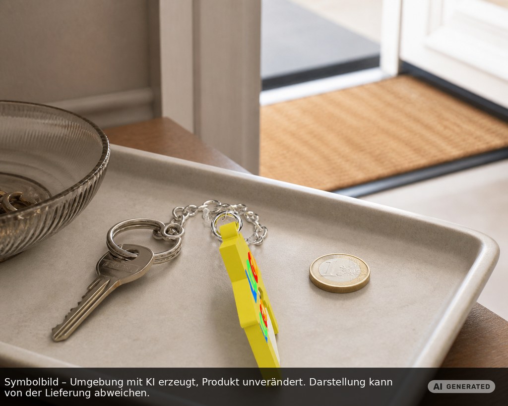 Chiphalter mit 1€-Chip "Haus" als Werbeartikel mit Logo bedrucken