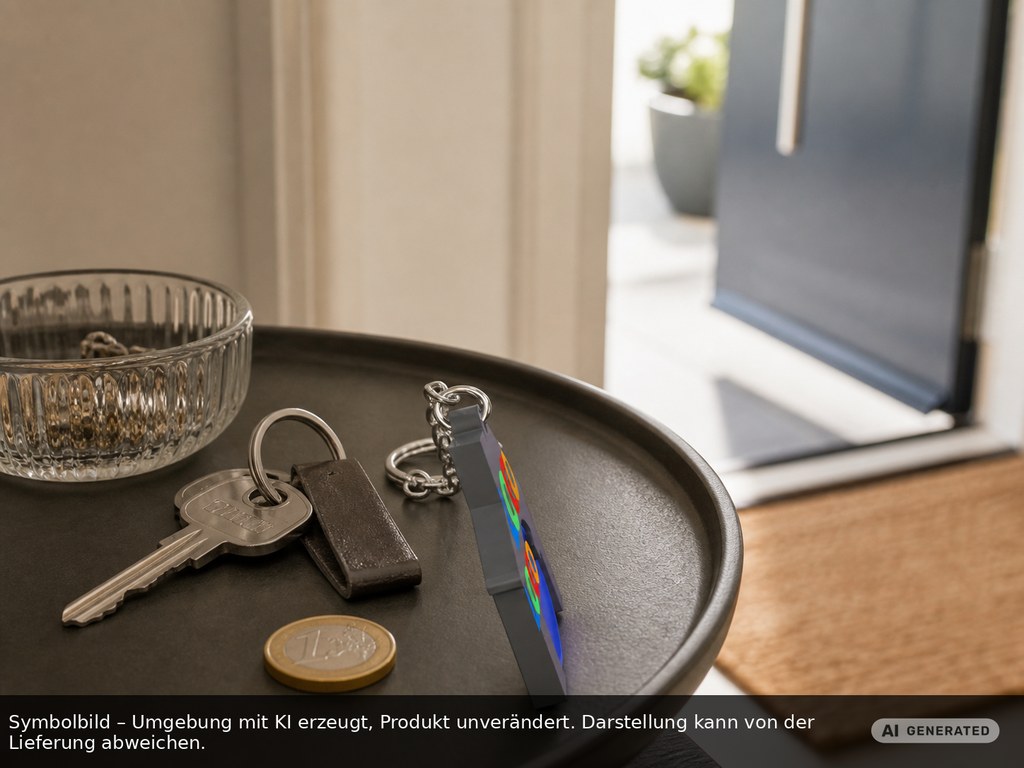 Chiphalter mit 1€-Chip "Haus" als Werbeartikel mit Logo bedrucken