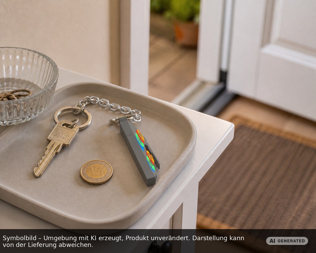 Chiphalter mit 1€-Chip "Haus" als Werbeartikel mit Logo bedrucken