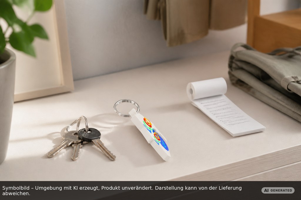 Chiphalter mit 1€-Chip "Haus" als Werbeartikel mit Logo bedrucken