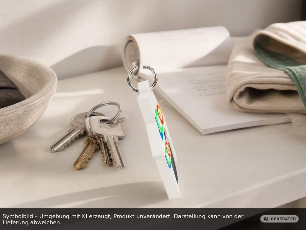 Chiphalter mit 1€-Chip "Haus" als Werbeartikel mit Logo bedrucken