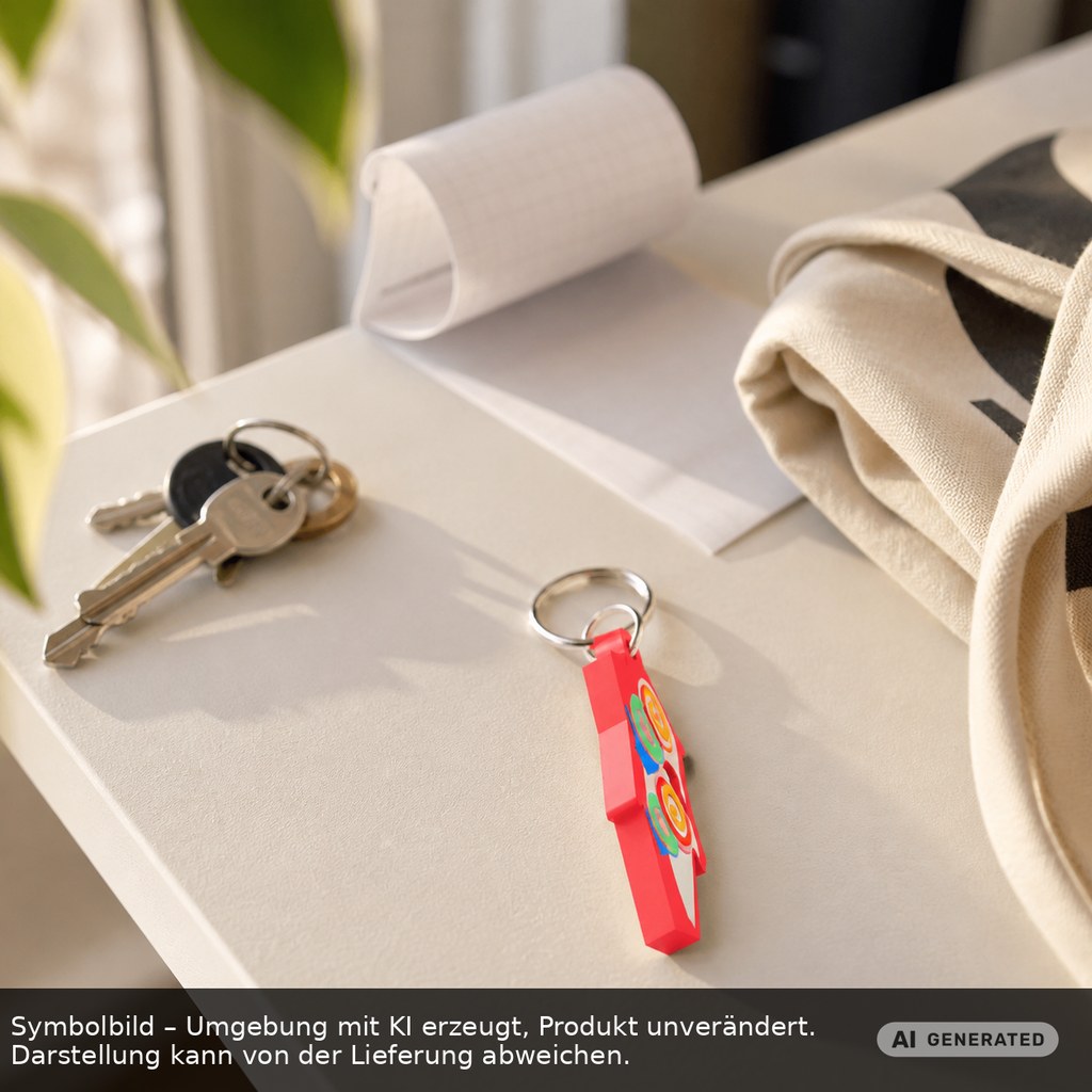 Chiphalter mit 1€-Chip "Haus" als Werbeartikel mit Logo bedrucken