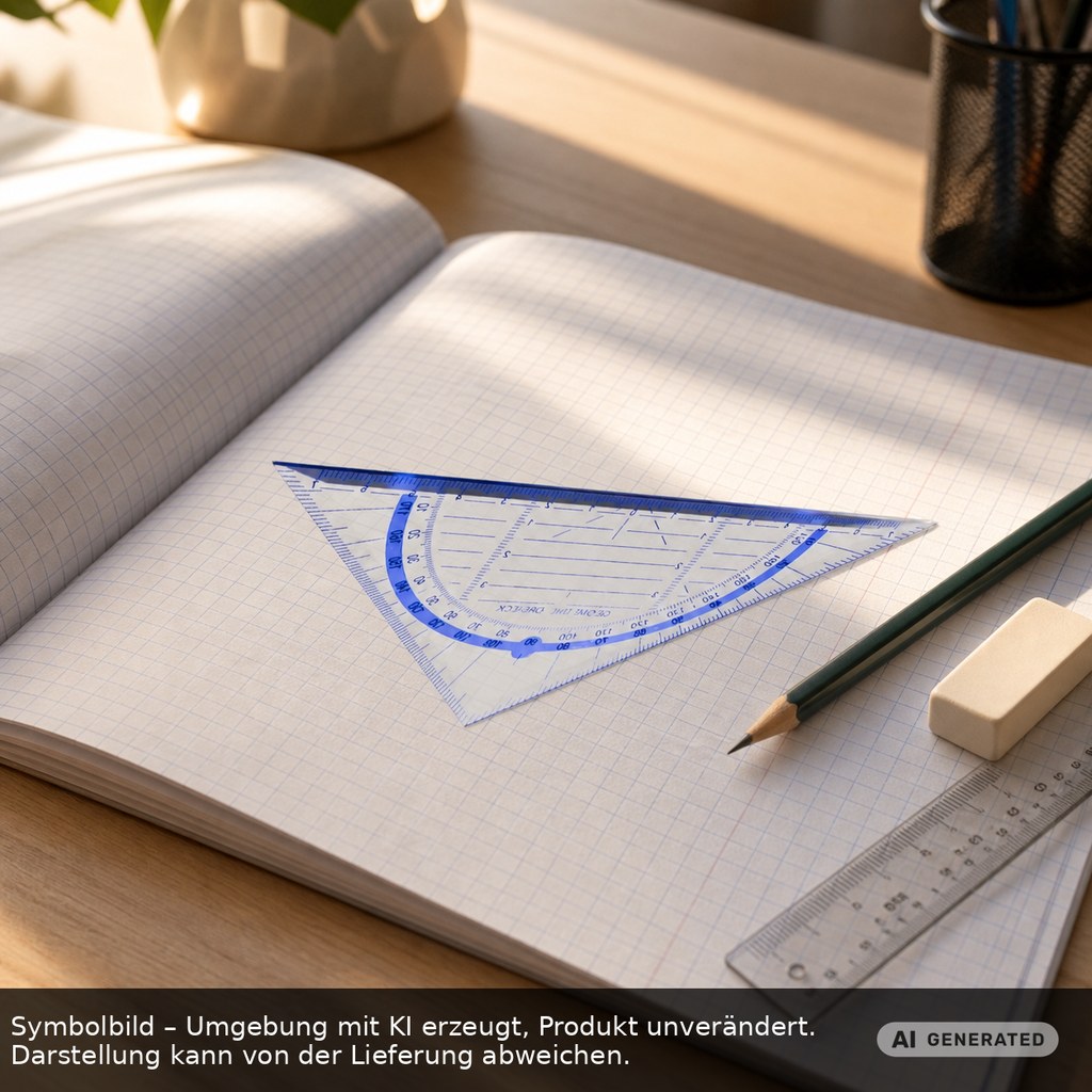 Geodreieck als Werbeartikel mit Logo bedrucken