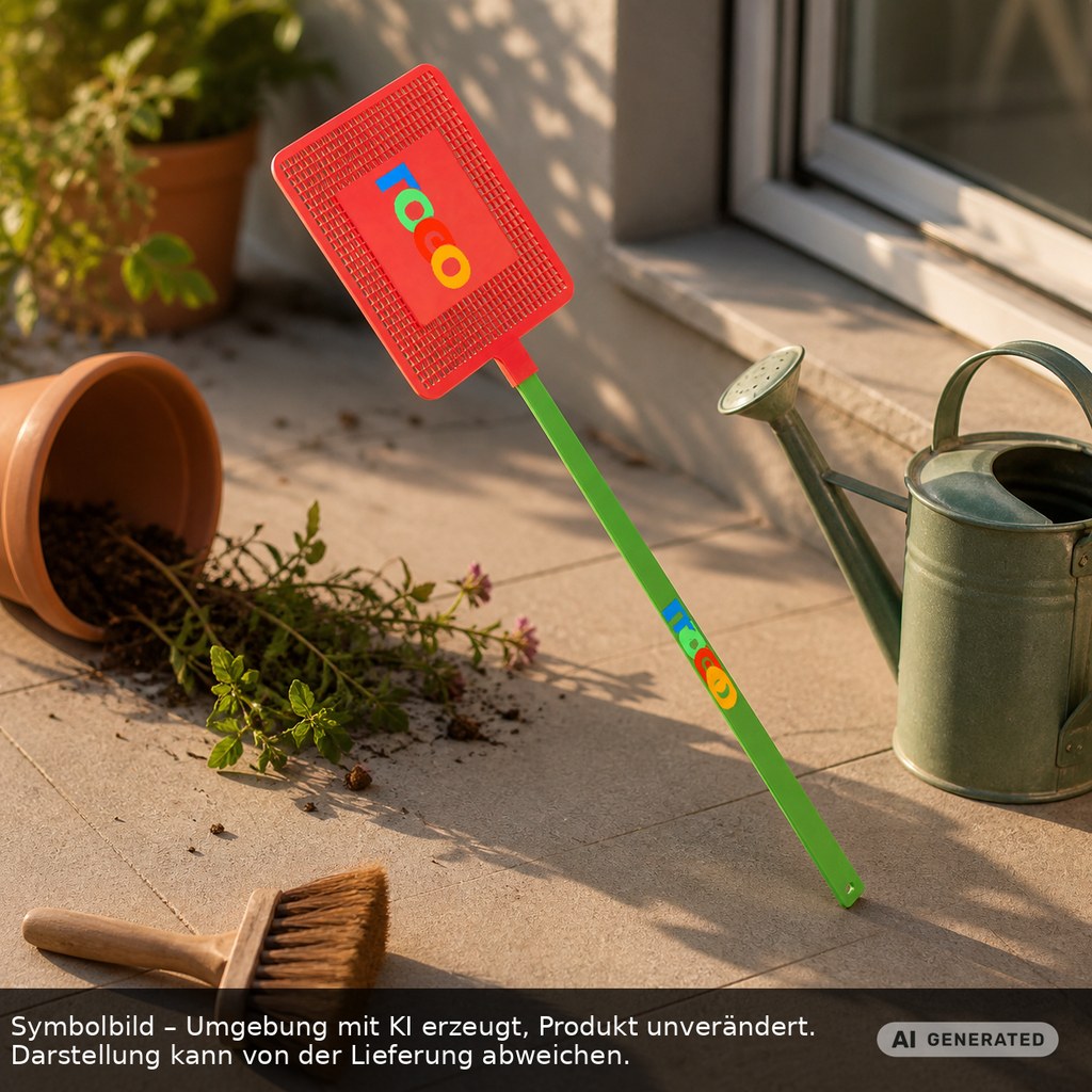 Fliegenklatsche "Rechteck" als Werbeartikel mit Logo bedrucken