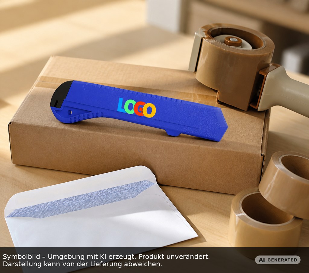 Cutter "Alpha" als Werbeartikel mit Logo bedrucken