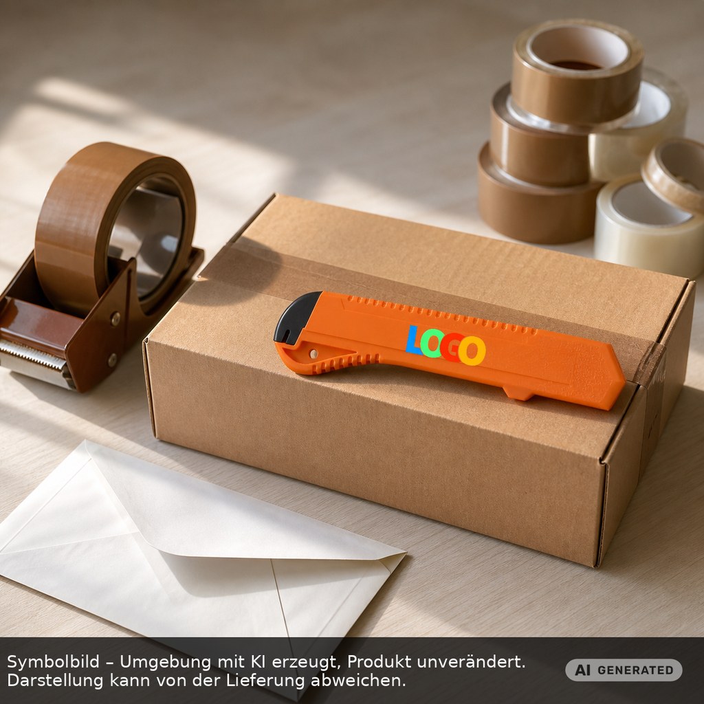 Cutter "Alpha" als Werbeartikel mit Logo bedrucken