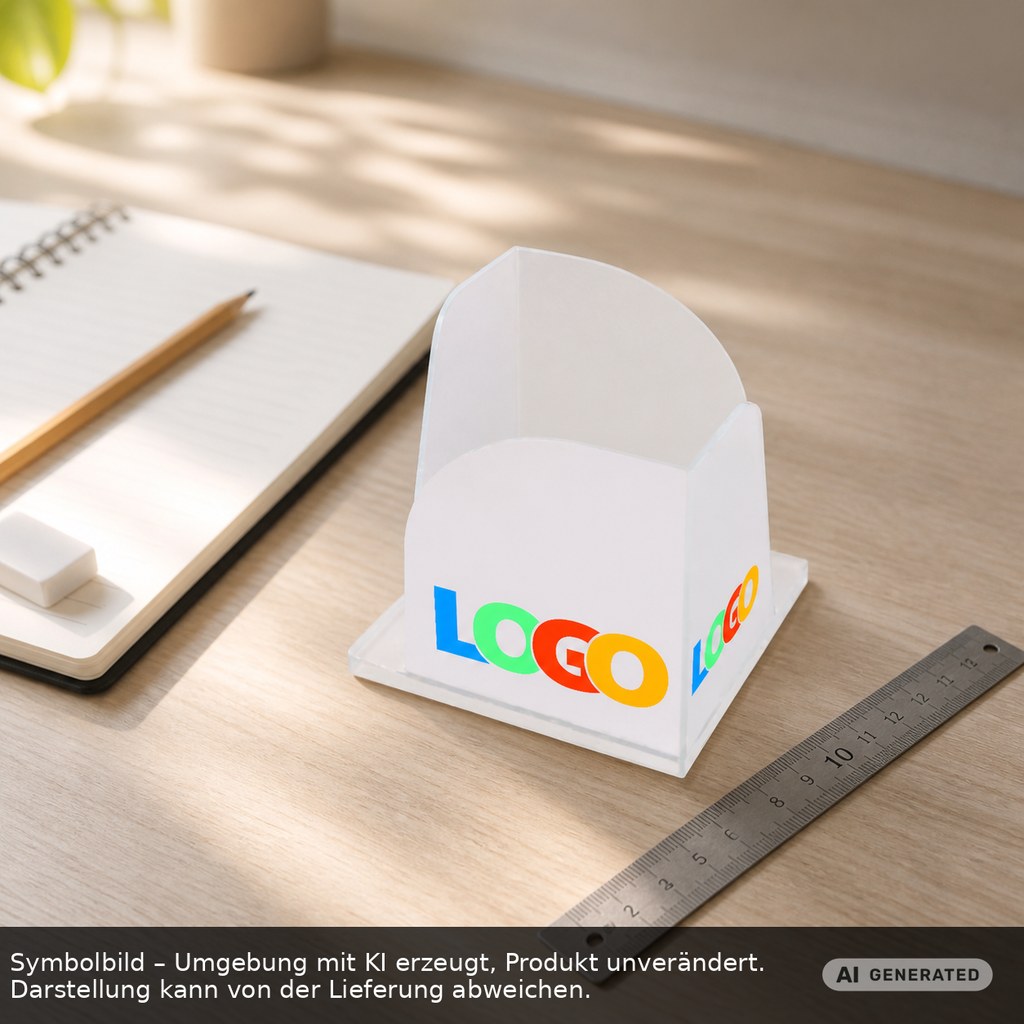 Zettelbox "Gamma" als Werbeartikel mit Logo bedrucken