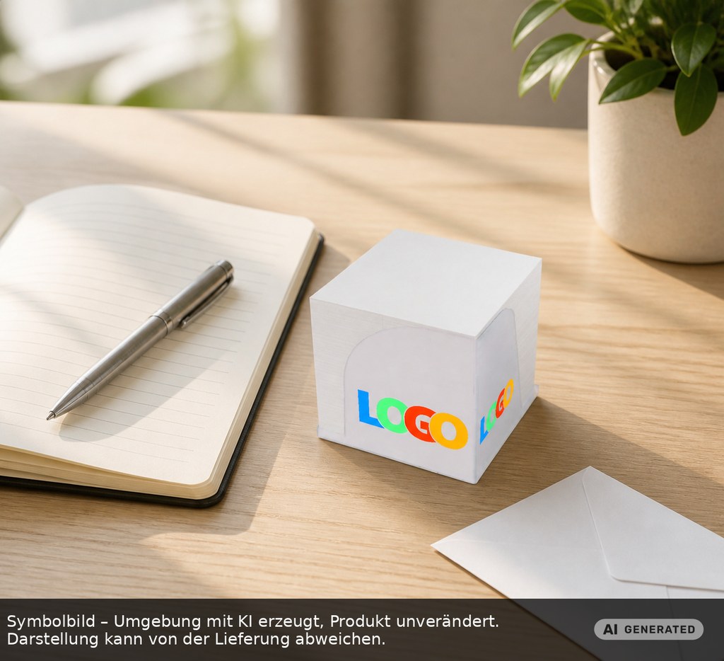 Zettelbox "Gamma" als Werbeartikel mit Logo bedrucken