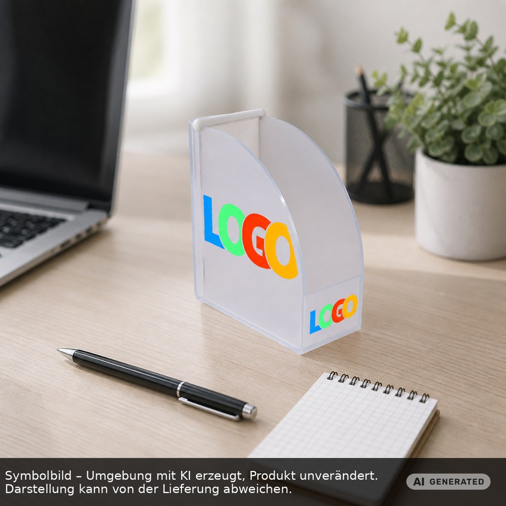 Zettelbox mit Köcher "Design" als Werbeartikel mit Logo bedrucken