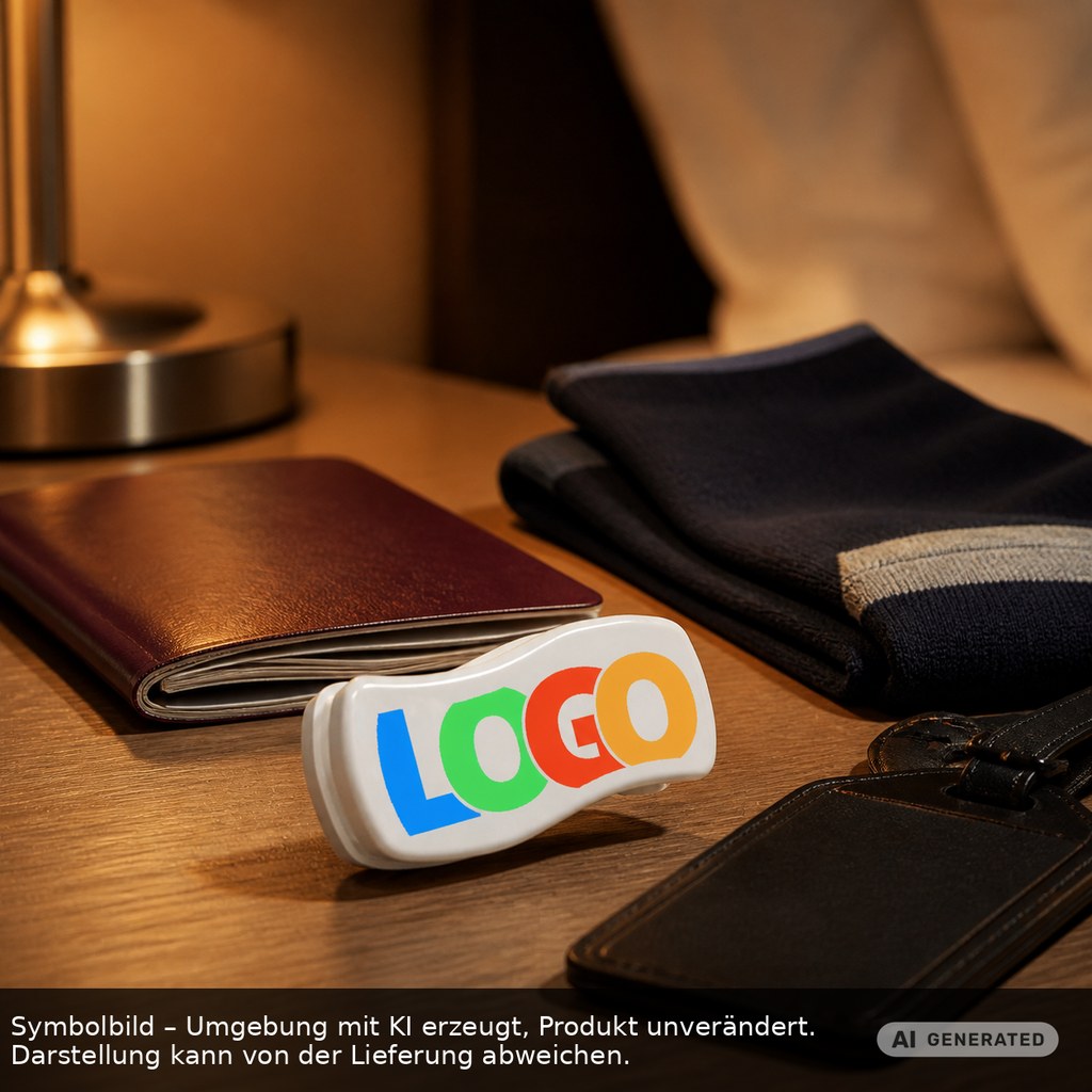 Reise-Schuhcreme als Werbeartikel mit Logo bedrucken