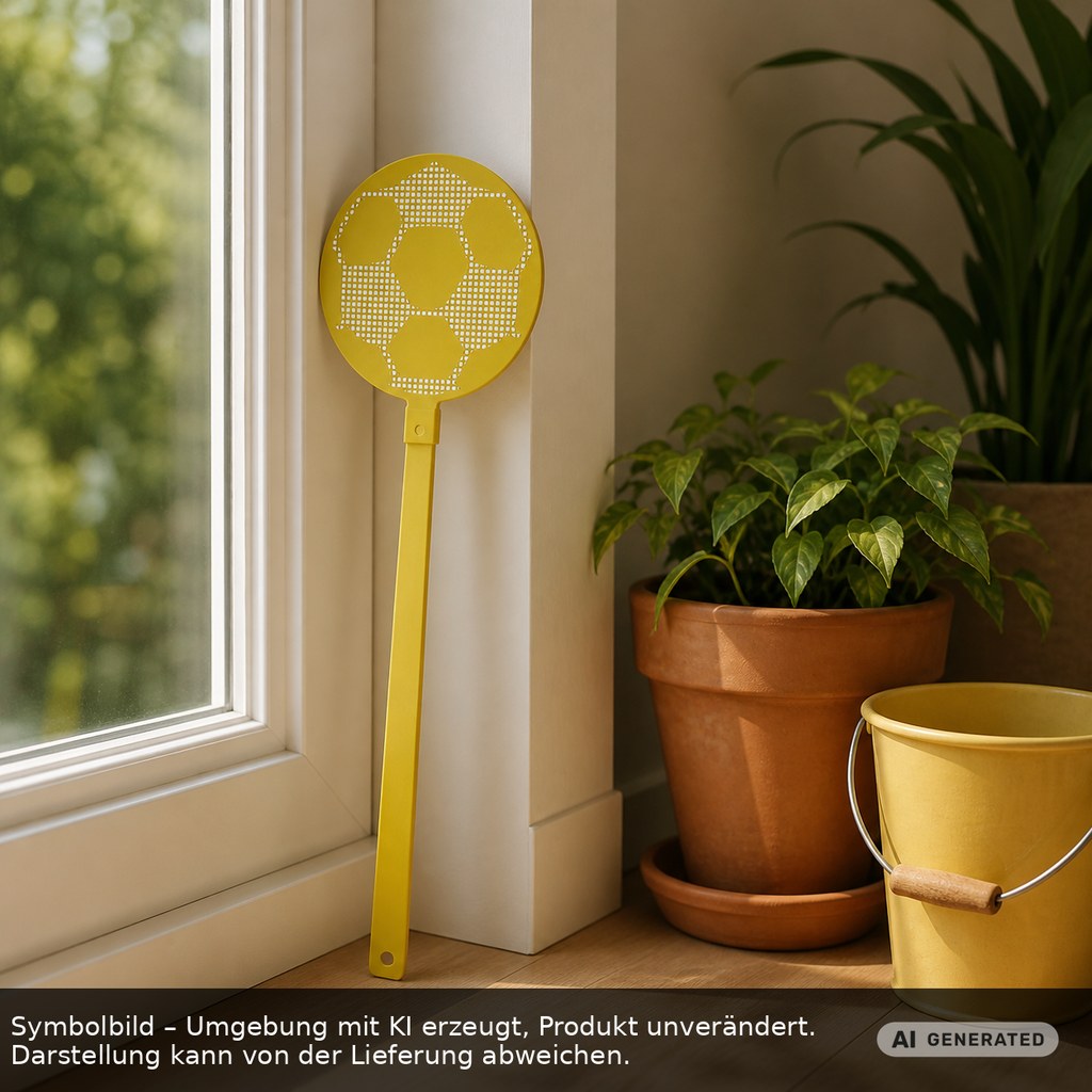 Fliegenklatsche "Fußball" als Werbeartikel mit Logo bedrucken