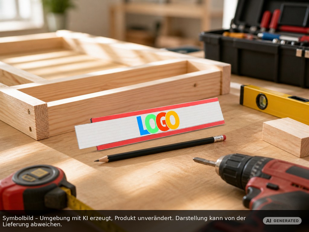 Zollstock Holz "Colour" als Werbeartikel mit Logo bedrucken