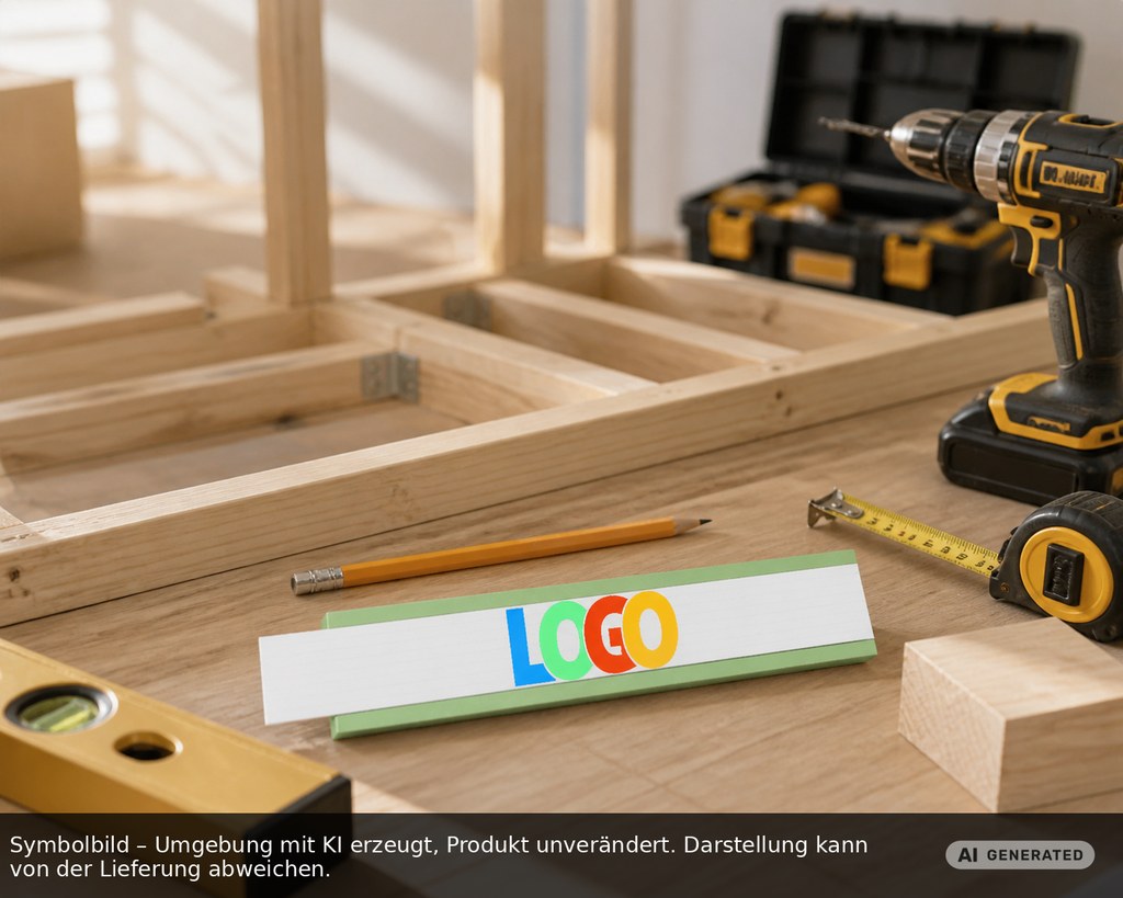 Zollstock Holz "Colour" als Werbeartikel mit Logo bedrucken