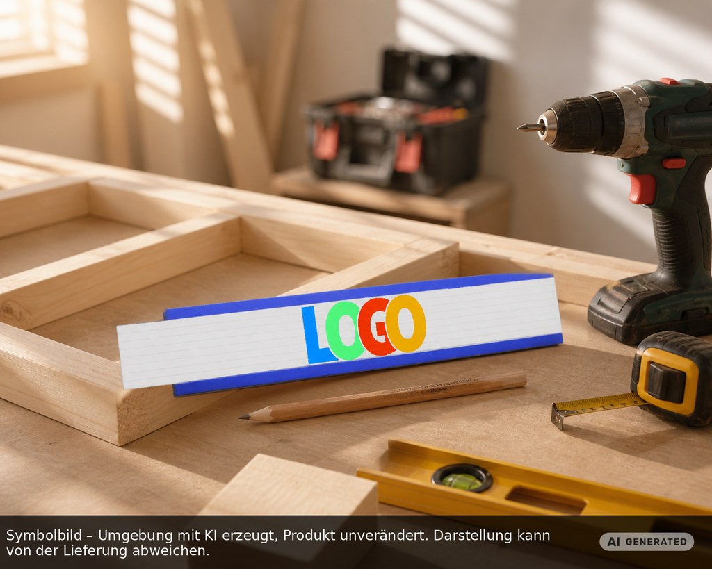 Zollstock Holz "Colour" als Werbeartikel mit Logo bedrucken