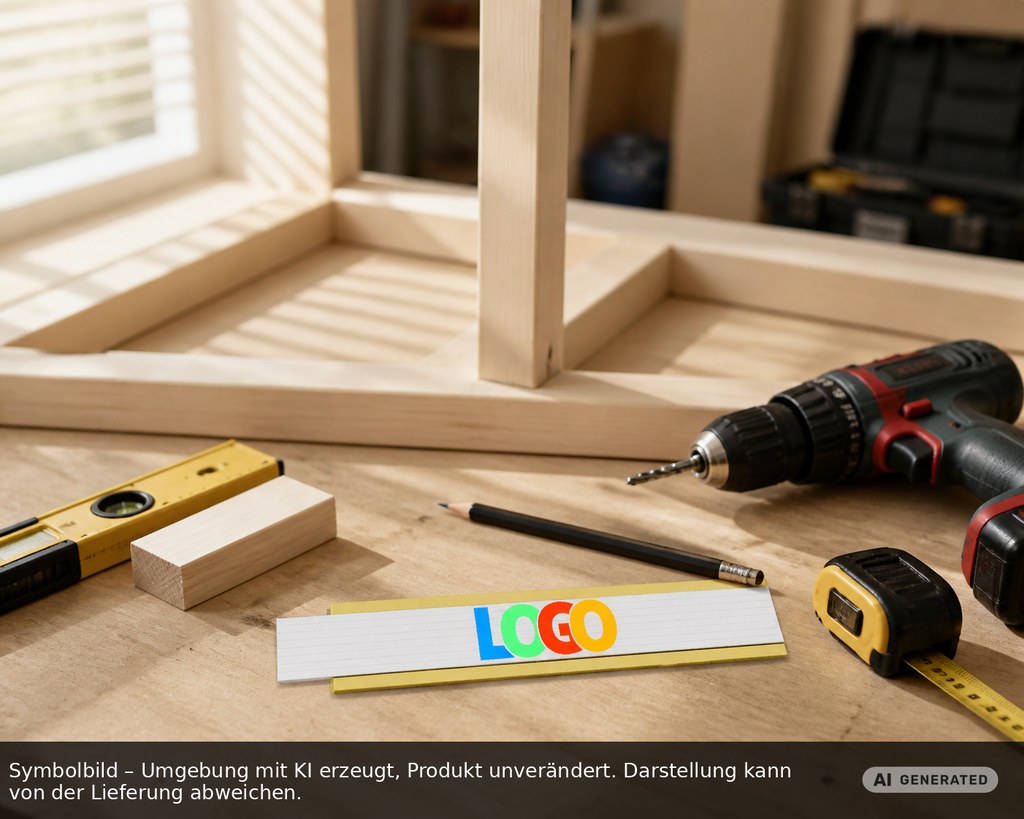Zollstock Holz "Colour" als Werbeartikel mit Logo bedrucken