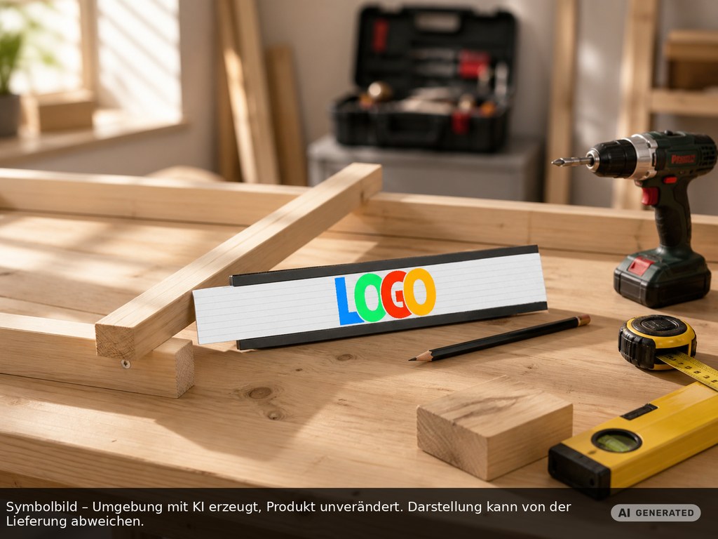 Zollstock Holz "Colour" als Werbeartikel mit Logo bedrucken