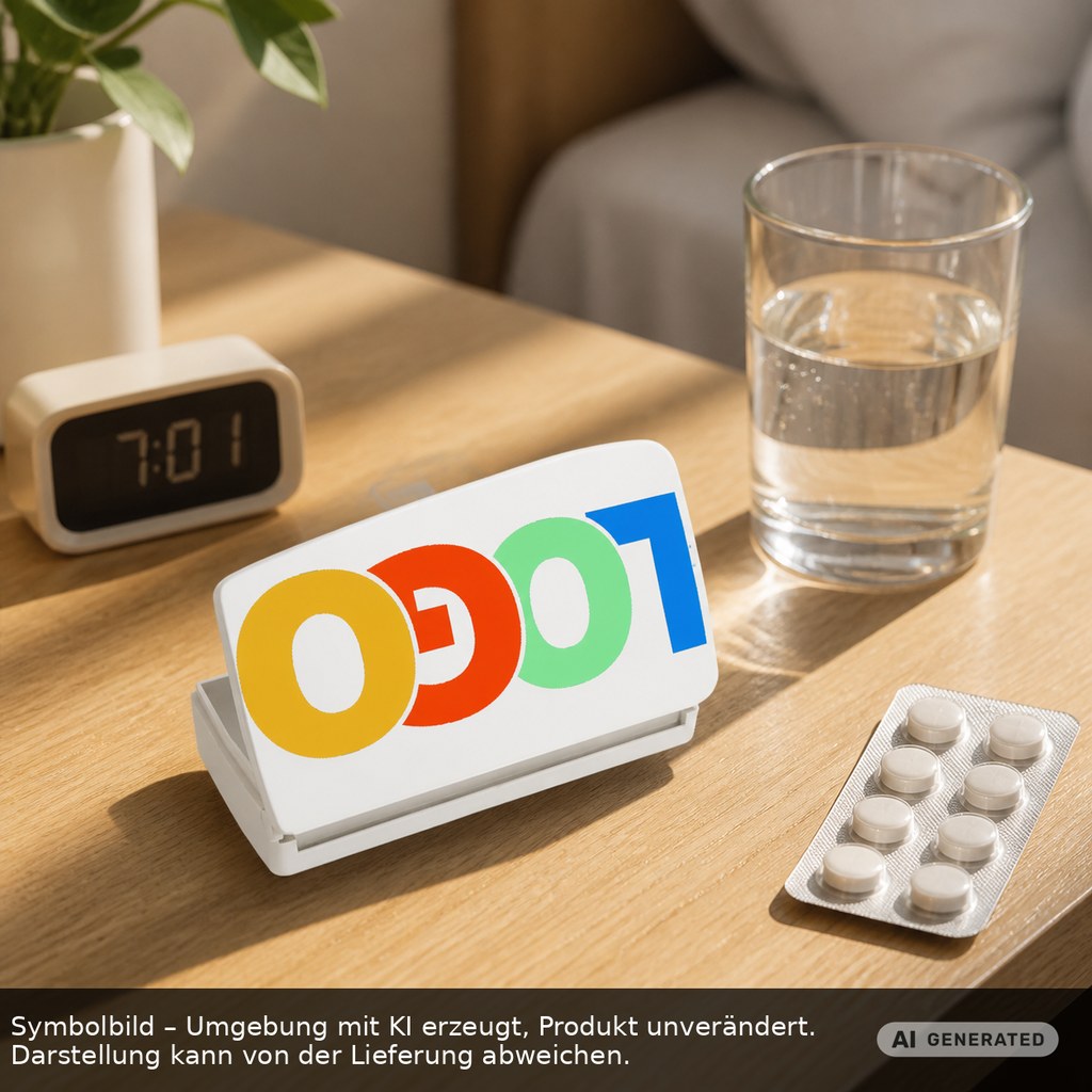 Pillendose "Alpha" als Werbeartikel mit Logo bedrucken