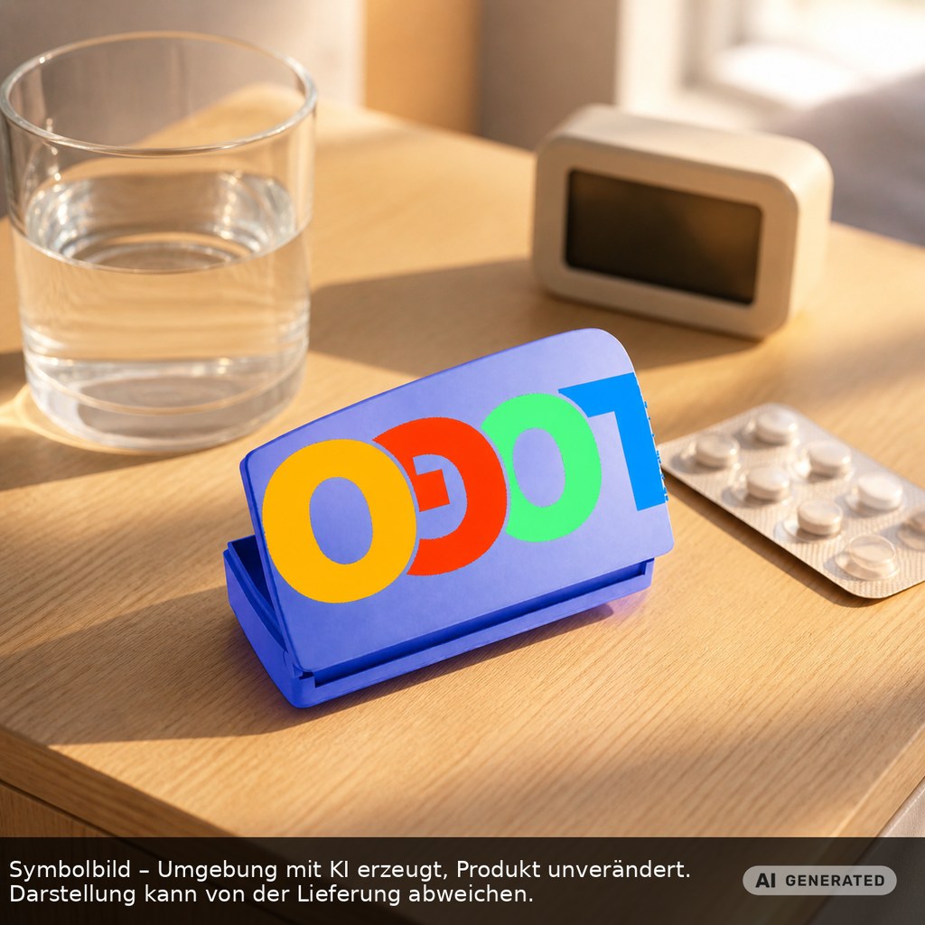 Pillendose "Alpha" als Werbeartikel mit Logo bedrucken