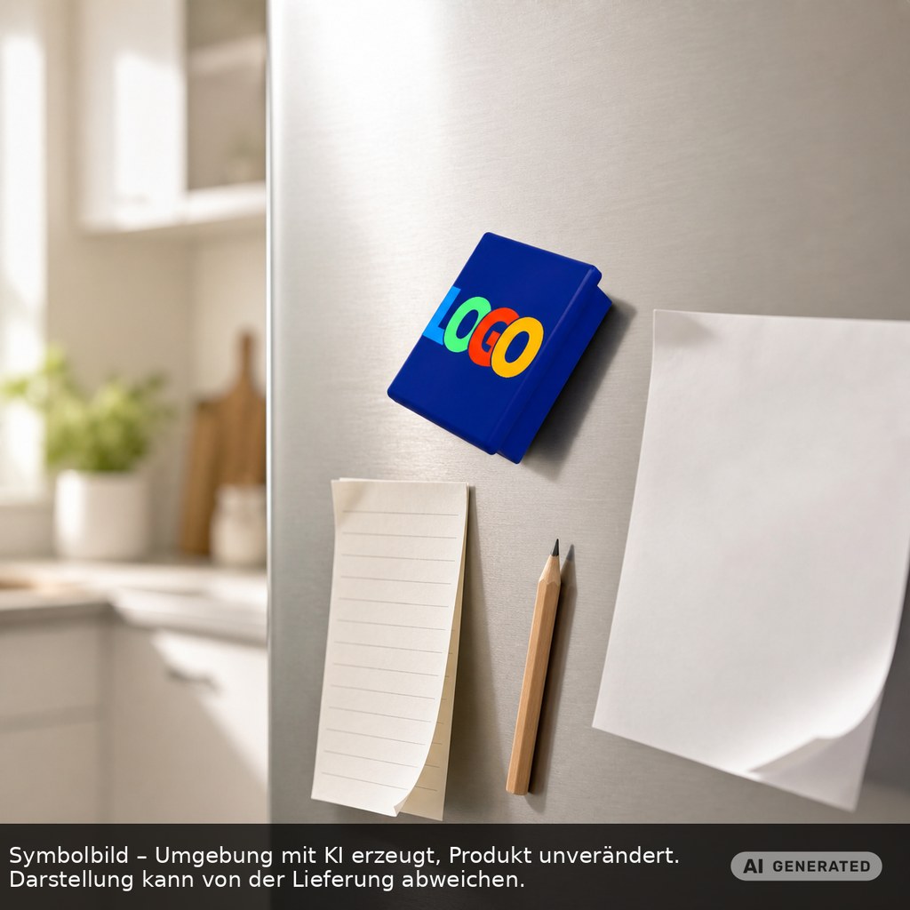 Magnet, quadratisch als Werbeartikel mit Logo bedrucken